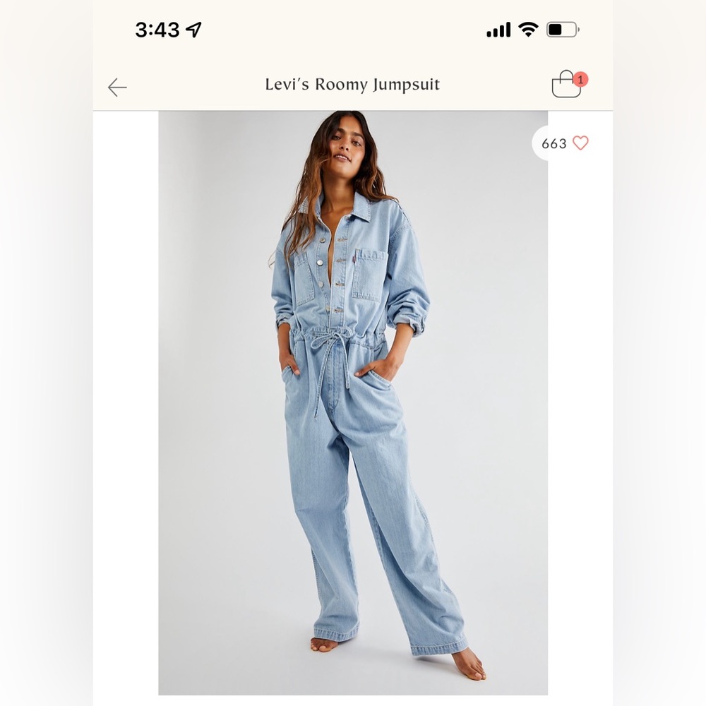 Brand New Levi’s Denim Jumpsuit